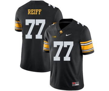 Iowa Hawkeyes 77 Riley Reiff Black College Football Jersey