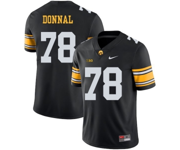 Iowa Hawkeyes 78 Andrew Donnal Black College Football Jersey