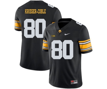 Iowa Hawkeyes 80 Henry Krieger-Coble Black College Football Jersey