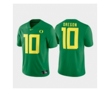 Men Oregon Ducks 10 Green Game Football Jersey