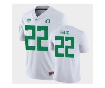 Men Oregon Ducks Darrian Felix Game White College Football Jersey