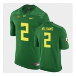 Men Oregon Ducks Devon Williams Replica Green Game Football Jersey