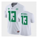 Men Oregon Ducks Dillon Mitchell Game White College Football Jersey