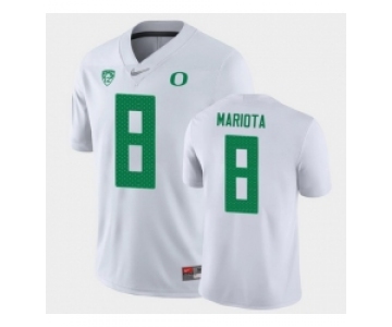 Men Oregon Ducks Marcus Mariota Game White College Football Jersey