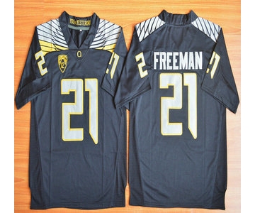 Oregon Duck #21 Royce Freeman Black College Football Nike Limited Jersey