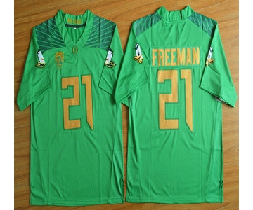 Oregon Duck #21 Royce Freeman Light Green College Football Nike Limited Jersey