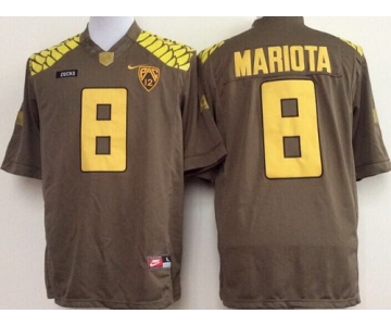 Oregon Duck #8 Marcus Mariota 2013 Brown Limited Jersey