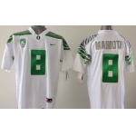 Oregon Duck #8 Marcus Mariota 2014 White Limited Jersey