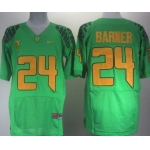 Oregon Ducks #24 Kenjon Barner 2013 Light Green Elite Jersey