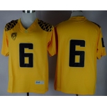 Oregon Ducks #6 Charles Nelson 2013 Yellow Limited Jersey
