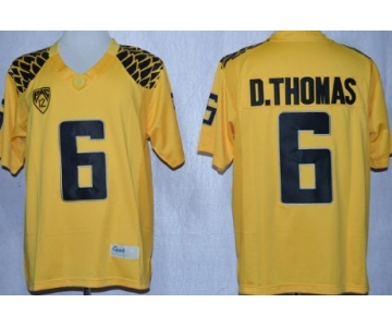 Oregon Ducks #6 DeAnthony Thomas 2013 Yellow Limited Jersey