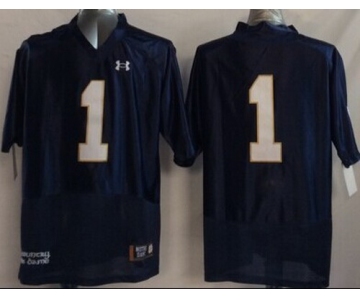 Notre Dame Fighting Irish #1 Greg Bryant 2014 Blue Jersey