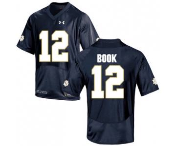 Notre Dame Fighting Irish 12 Ian Book Navy College Football Jersey