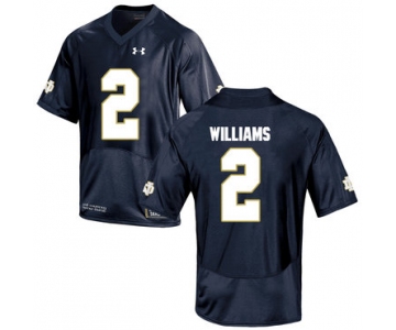 Notre Dame Fighting Irish 2 Dexter Williams Navy College Football Jersey