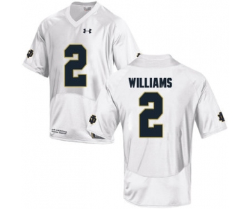 Notre Dame Fighting Irish 2 Dexter Williams White College Football Jersey