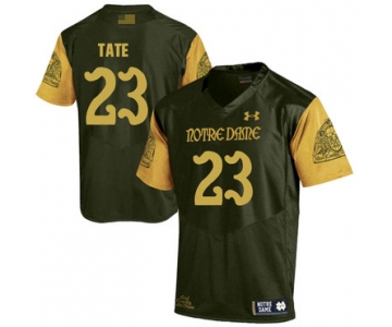 Notre Dame Fighting Irish 23 Golden Tate Olive Green College Football Jersey