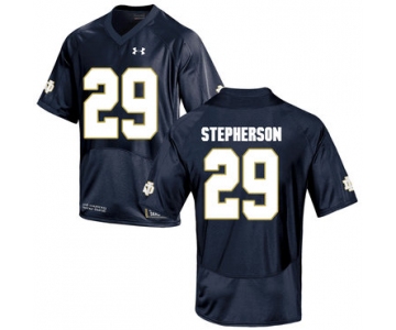 Notre Dame Fighting Irish 29 Kevin Stepherson Navy College Football Jersey