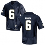 Notre Dame Fighting Irish 6 Theo Riddick Navy College Football Jersey