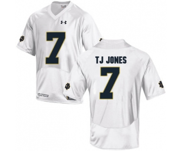 Notre Dame Fighting Irish 7 TJ Jones White College Football Jersey