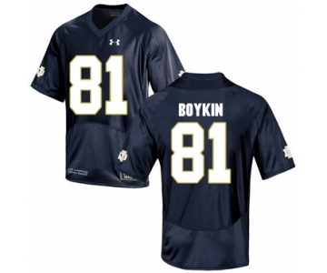 Notre Dame Fighting Irish 81 Miles Boykin Navy College Football Jersey