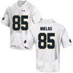 Notre Dame Fighting Irish 85 Troy Niklas White College Football Jersey