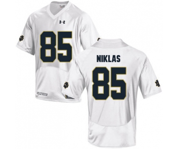 Notre Dame Fighting Irish 85 Troy Niklas White College Football Jersey