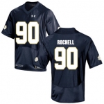 Notre Dame Fighting Irish 90 Isaac Rochell Navy College Football Jersey