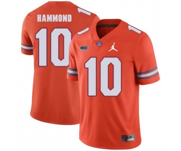 Florida Gators 10 Josh Hammond Orange College Football Jersey