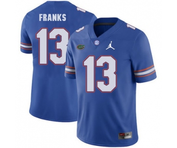 Florida Gators 13 Feleipe Franks Blue College Football Jersey