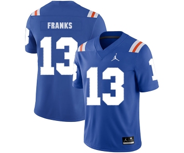 Florida Gators 13 Feleipe Franks Blue Throwback College Football Jersey