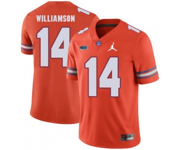 Florida Gators 14 Chris Williamson Orange College Football Jersey