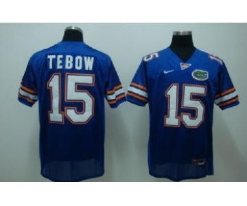 Florida Gators #15 Tebow Blue Jersey