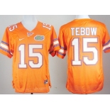 Florida Gators #15 Tim Tebow Orange Jersey