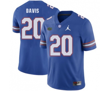 Florida Gators 20 Malik Davis Blue College Football Jersey