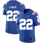 Florida Gators 22 Emmitt Smith Blue Throwback College Football Jersey