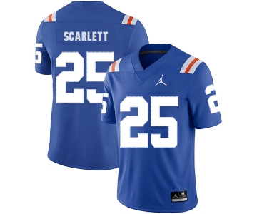 Florida Gators 25 Jordan Scarlett Blue Throwback College Football Jersey