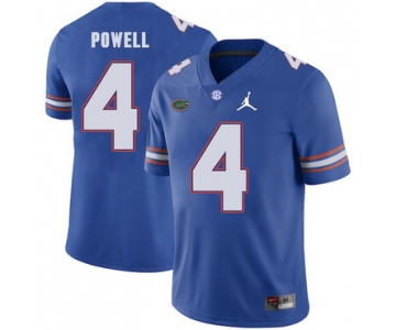 Florida Gators 4 Brandon Powell Blue College Football Jersey