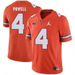 Florida Gators 4 Brandon Powell Orange College Football Jersey