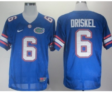 Florida Gators #6 Jeff Driskel Blue Jersey