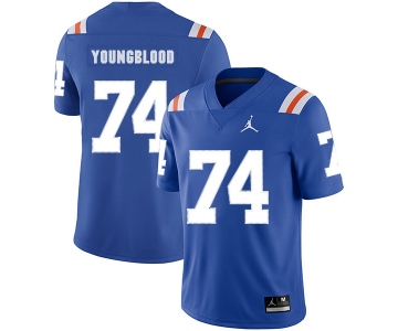 Florida Gators 74 Jack Youngblood Blue Throwback College Football Jersey