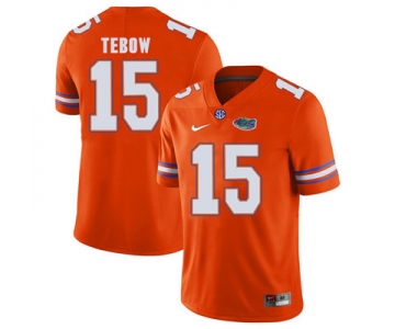 Florida Gators Orange #15 Tim Tebow Football Player Performance Jersey