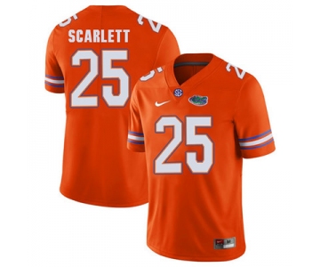 Florida Gators Orange #25 Jordan Scarlett Football Player Performance Jersey
