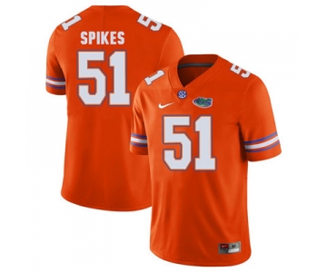 Florida Gators Orange #51 Brandon Spikes Football Player Performance Jersey
