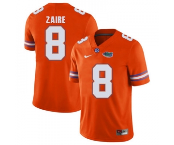 Florida Gators Orange #8 Malik Zaire Football Player Performance Jersey