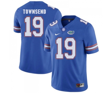 Florida Gators Royal Blue #19 Johnny Townsend Football Player Performance Jersey