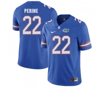 Florida Gators Royal Blue #22 Lamical Perine Football Player Performance Jersey