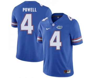 Florida Gators Royal Blue #4 Brandon Powell Football Player Performance Jersey