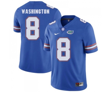 Florida Gators Royal Blue #8 Nick Washington Football Player Performance Jersey