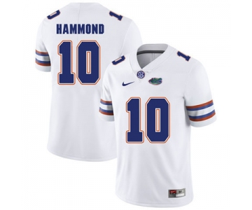 Florida Gators White #10 Josh Hammond Football Player Performance Jersey