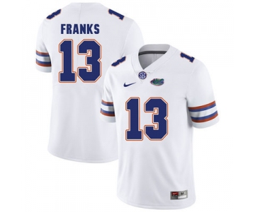Florida Gators White #13 Feleipe Franks Football Player Performance Jersey